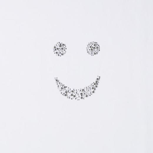 SDSA男装2026新款高贵轻奢潮牌烫钻笑脸宽松圆领短袖T恤百搭时尚 商品图3