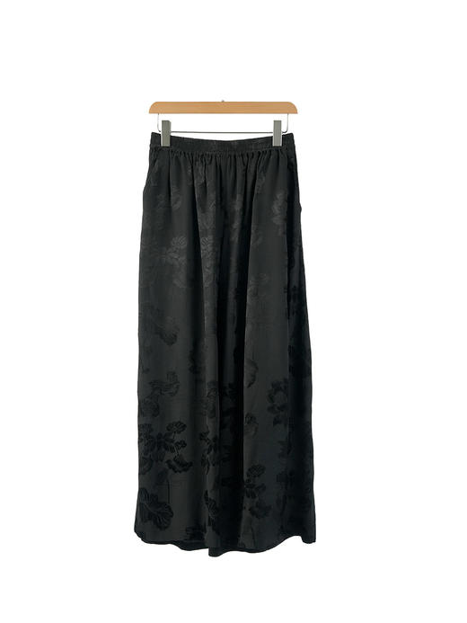 R210409  提花阔腿裤 商品图1