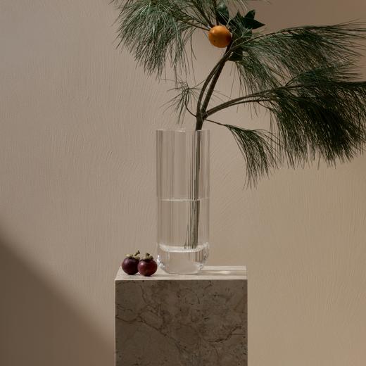 摩天水晶刻花花瓶 RESONG日诵家居 花器 商品图0