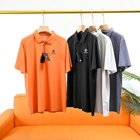 F033113夏季新款男士半拉链户外休闲冰爽速干无痕弹力短袖POLO衫