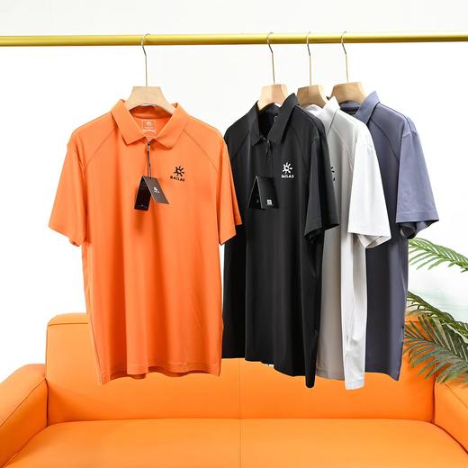 F033113夏季新款男士半拉链户外休闲冰爽速干无痕弹力短袖POLO衫 商品图0