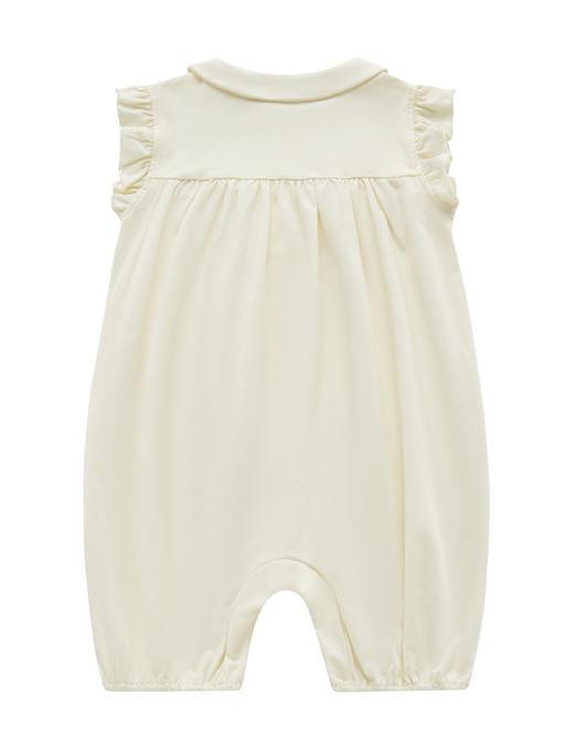 拉比童衣夏时光全开连体衣浅杏LZBC103504 商品图2