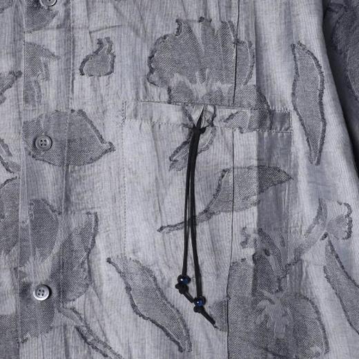 SDSA男装2026新款高贵轻奢时尚简约撞色磨毛短袖衬衫百搭时尚上衣 商品图2