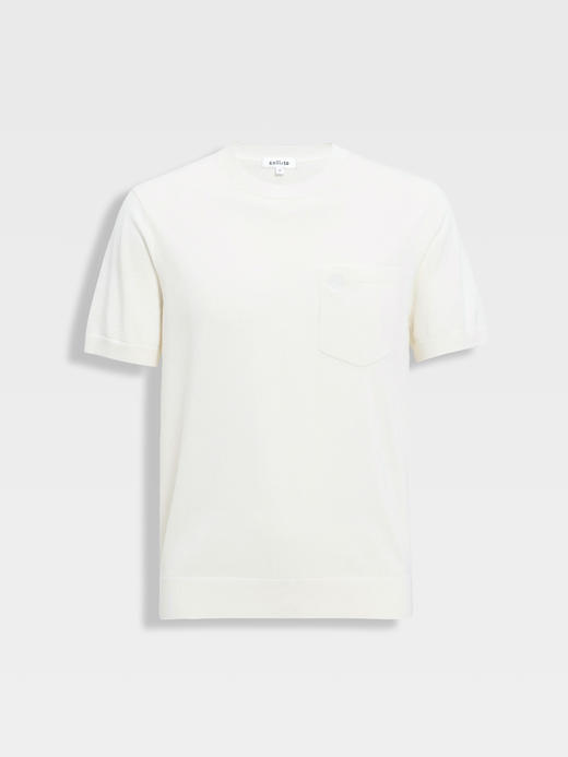 callisto绿色进口三醋酸混纺针织短袖T恤 商品图5