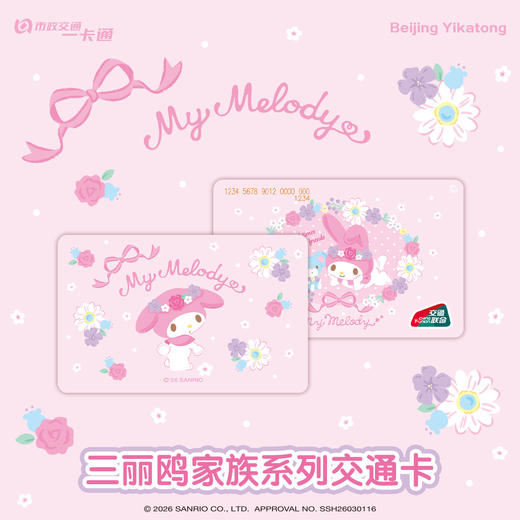 【现货】北京市政交通一卡通 三丽鸥 全国通用交通卡 商品图4