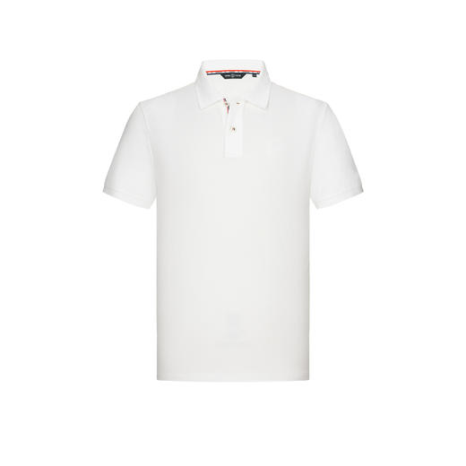 【纯棉舒适】德鲨白色短袖POLO衫男2026夏款休闲百搭上衣翻领T恤 商品图3