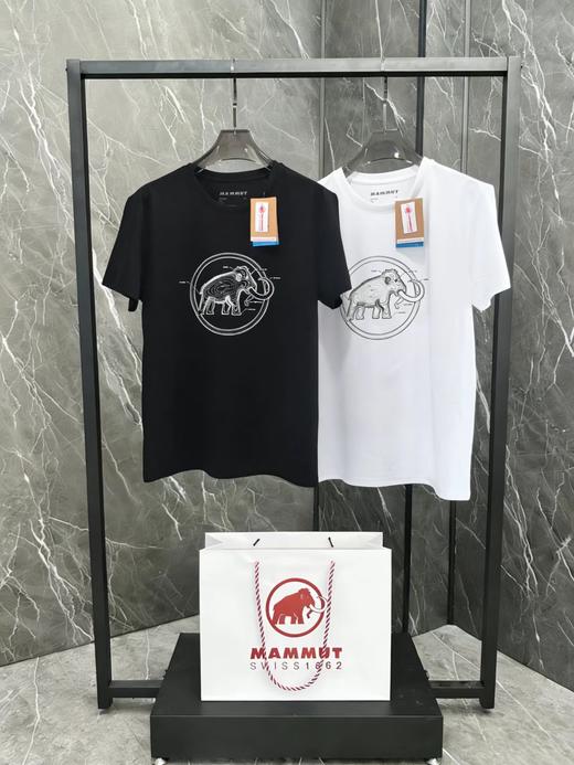 F033147春夏季新款时尚百搭地形等高线设计图案印花户外短袖T恤 商品图0