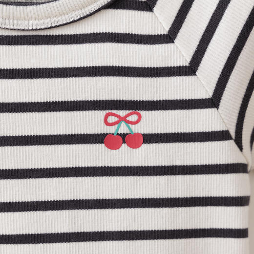 马克珍妮甜酷条纹女童柔弹水果T2026年夏装新款560955 商品图4