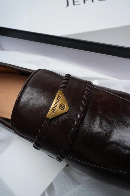 手抓牛皮！纪华菲手工编织乐福鞋  26Y03114- 商品图12