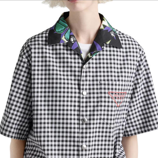 普拉达 26ss科学怪人印花图案双面衬衫 男女同款（DY） 商品图4