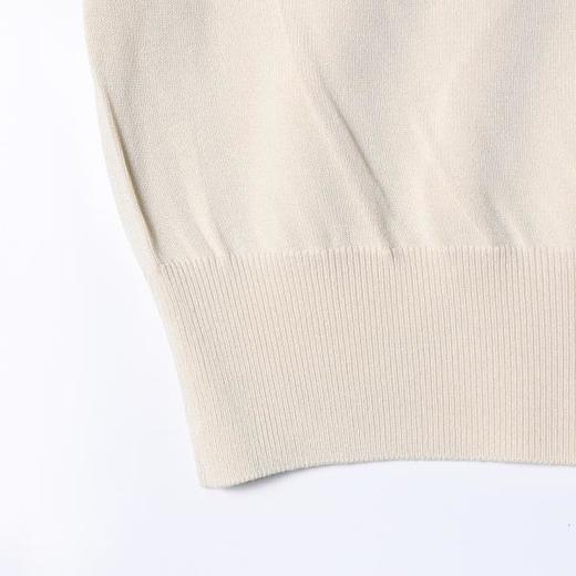 SDSA男装2026新款高贵轻奢老钱风纯色针织圆领短袖T恤百搭时尚 商品图3