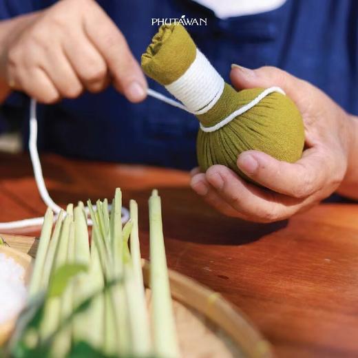 PHUTAWAN普达湾泰国进口草药按摩球泰式spa精油养生热敷肩颈腰部 商品图4