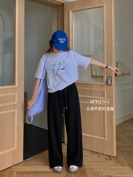 【限时秒杀！4.12下架， 库存有限，秒杀品任意两件再优惠10元 】ins韩系.云朵团宠裤，宽松的裤管 适合不同身材，裤脚可以收紧可以阔腿，舒适又好看-梵轩 商品图1