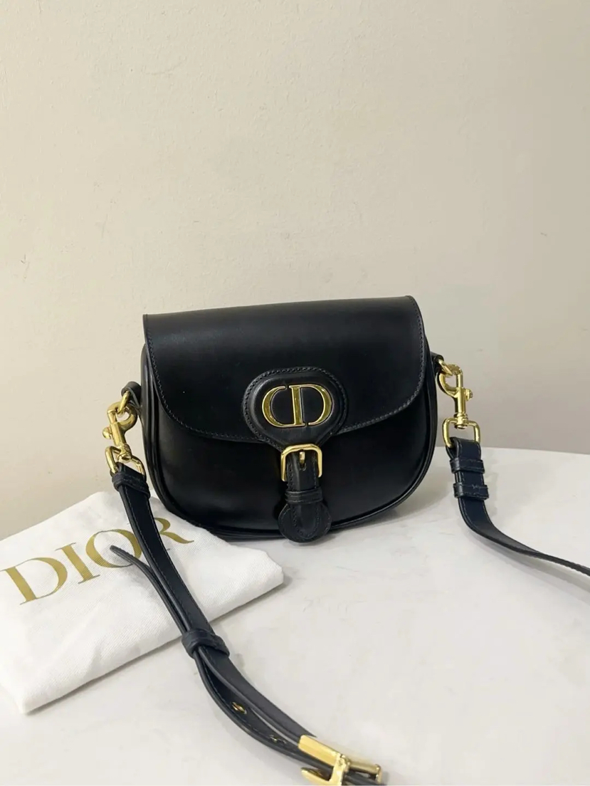 Dior 小号 黑金 box牛 马鞍 斜挎包
