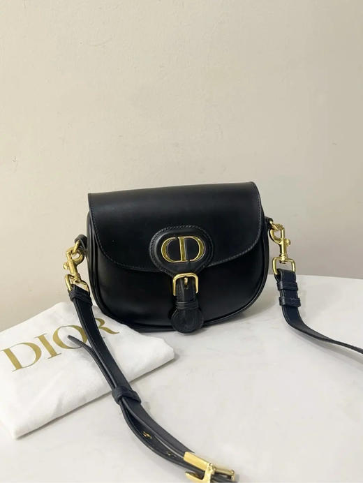 Dior 小号 黑金 box牛 马鞍 斜挎包 商品图0