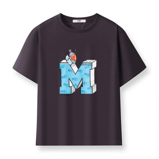 【MQD】童装夏季新品儿童抗菌运动T恤透气柔软休闲圆领上衣短袖T恤 商品图4