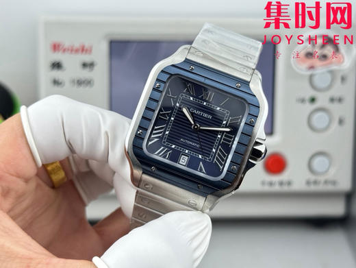 GF卡地亚山度士系列 山度士大号 钢带款 间蓝方形男士腕表 绝对是绕不开的经典 表径39.8mm 商品图3