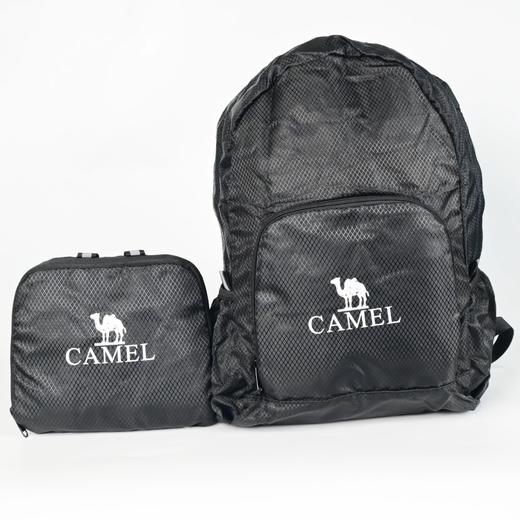 骆驼户外双肩包女背包旅行包轻量书包学生徒步旅游登山包黑色 商品图2