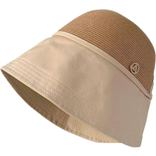 硬核防晒！超大檐！2026法式遮阳帽女出游大头围度假可扎马尾渔夫帽显脸小！ 商品图4