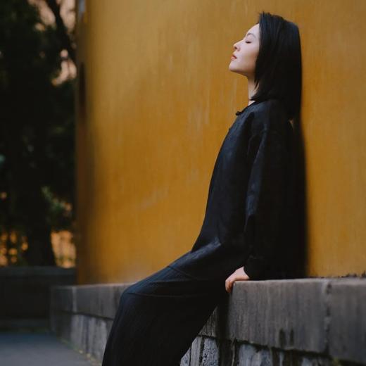 枯笔提花新中式衬衫 圆领中式右衽开襟  重工浮雕提花（3天发货） 商品图10