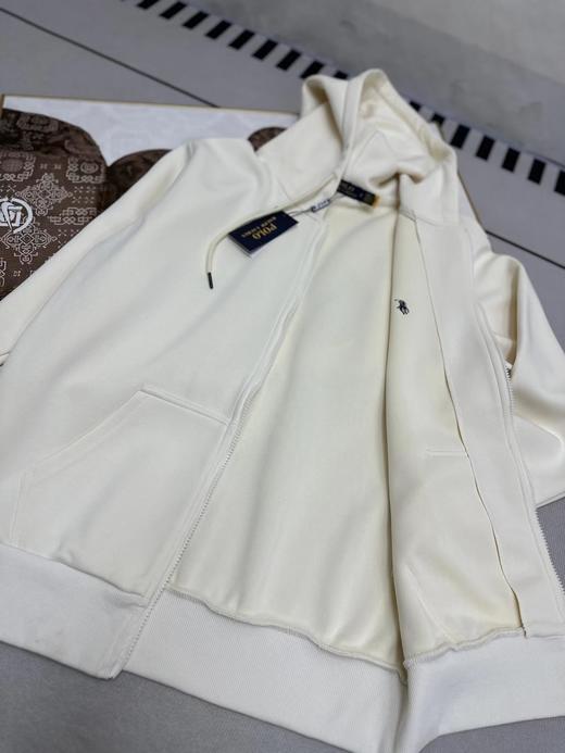 F0331135运动宽松休闲纯色刺绣拉链开衫外套连帽卫衣 商品图4