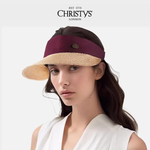 【新品】Christys百年皇室品牌 意大利高定亚麻 麻编防晒空顶帽 可调节OS（55-57cm） 商品图2