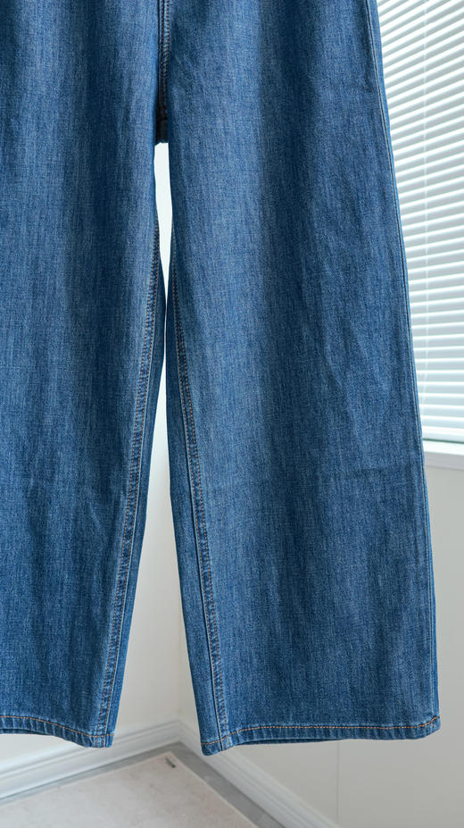 松弛vibe|韩版休闲阔腿牛仔裤 商品图2