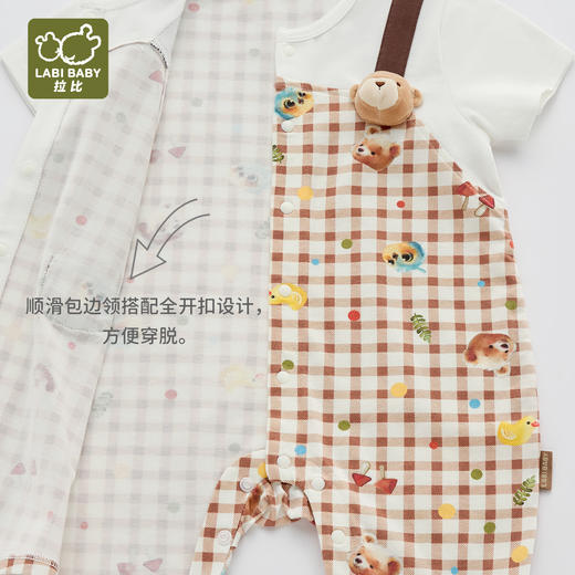拉比童衣夏拉比熊背带连体衣j6LZBC103512 商品图2