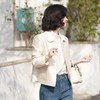 西子/人间白月光36姆米桑蚕丝羊毛缎丝毛翻领百搭外套/WTTJ0701 商品缩略图2