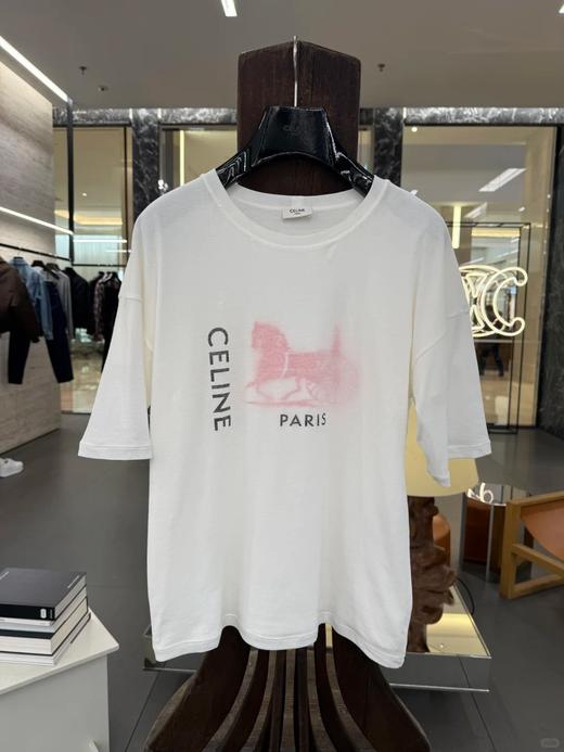CELIN*E 经典马车印花双层T恤 商品图0