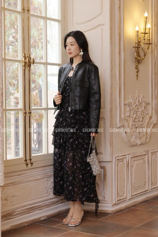 【门店同款】ENJOY春季小立领夹克皮衣 170498972 商品图4