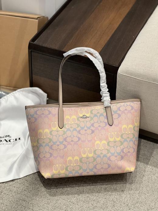 专柜限定彩虹系列！！CO@CH蔻家马年新款City33彩虹托特包，美到爆炸 商品图2