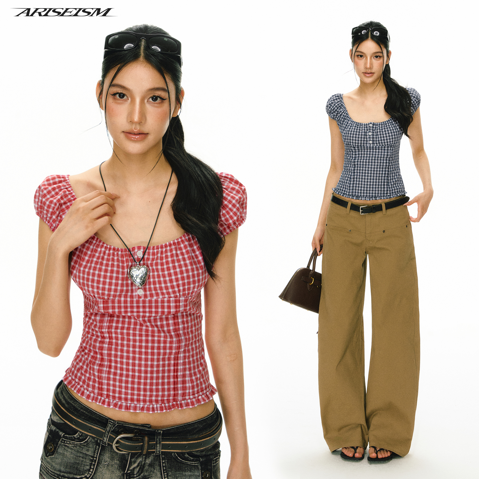 Ariseism 3月23日 19点50分 新品上新 格子短袖T恤