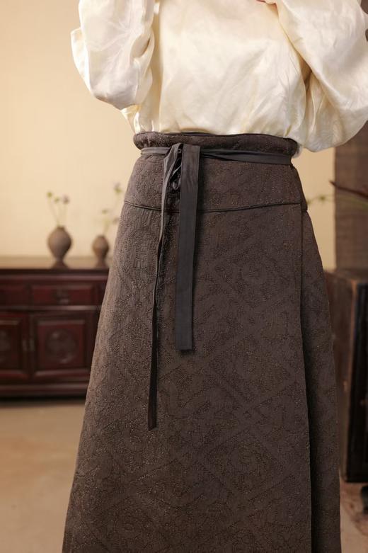 漫物记柞蚕丝系带双面半裙xys-321 商品图2