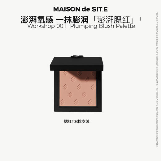 MAISON de SIT.E 元气面彩 【澎湃腮红】03桃皮绒 商品图0