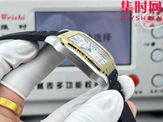 GF卡地亚山度士系列 山度士大号 间金款 方形男士腕表 绝对是绕不开的经典 表径39.8mm 商品图5