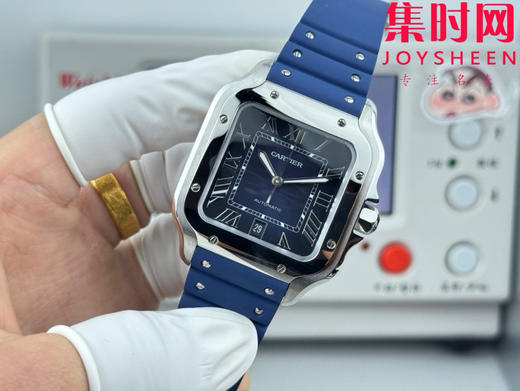 GF卡地亚山度士系列 山度士大号 蓝色盘 方形男士腕表 绝对是绕不开的经典 表径39.8mm 商品图2