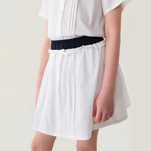 马克珍妮海军学院风女童纯棉短袖套装2026年夏装新款560601 商品图4