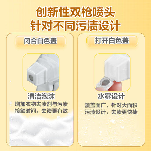绿伞铃兰百合衣物去渍剂500g高效去污温和不伤衣母婴适用宿舍亮白 商品图8