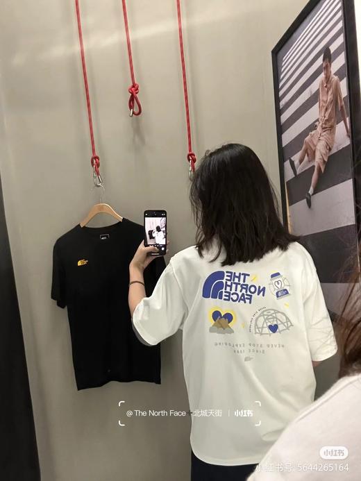 F0331140户外露营趣味图案印花圆领休闲宽松短袖T恤 商品图8