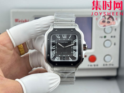 GF卡地亚山度士系列 山度士大号 钢带款 间黑方形男士腕表 绝对是绕不开的经典 表径39.8mm 商品图2