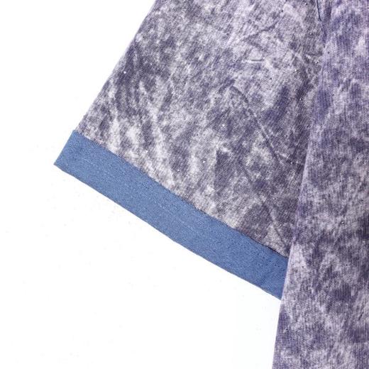 SDSA男装2026新款高贵轻奢潮牌扎染撞色圆领短袖T恤百搭宽松上衣 商品图2