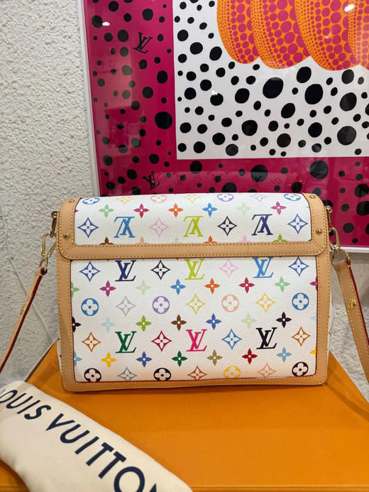 LV 达芙妮 大号 白三彩 村上隆 芯片款 商品图1