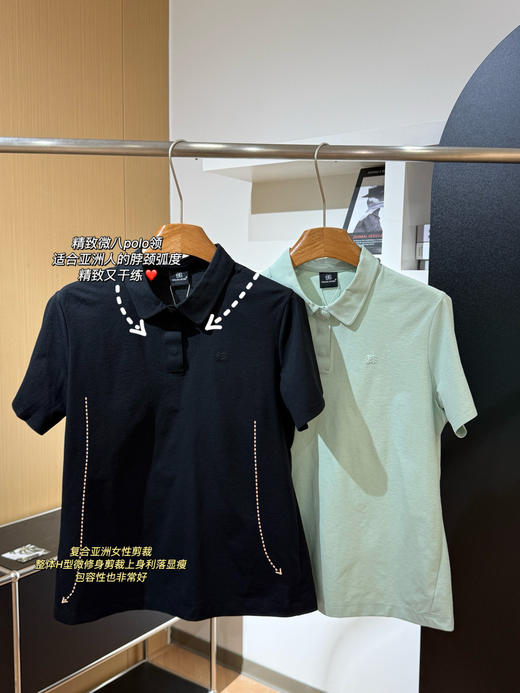 点此购买 可隆夏季男女款SECO3.0空气面料短袖POLO衫 bk 343825 商品图13