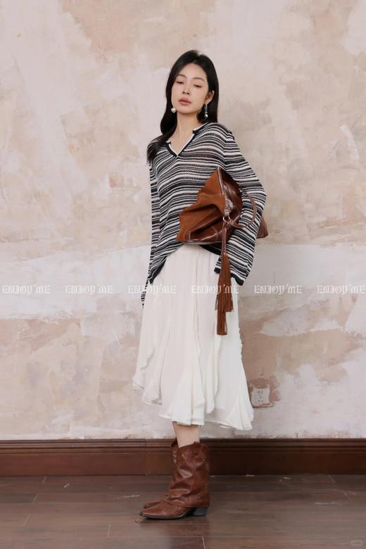 【门店同款】ENJOY春季“序光之旅”V领镂空针织 169443595 商品图6