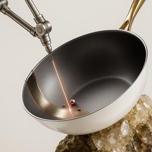 温仑山 鹅卵石不粘炒锅32cm VP-3ECG01 商品图1