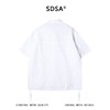 SDSA男装2026新款高贵轻奢提花条纹肌理侧摆抽绳短袖衬衫百搭时尚 商品缩略图4