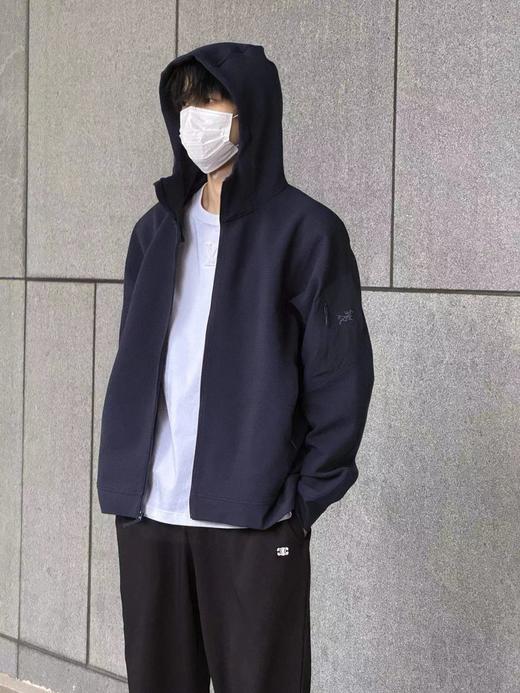 F033145春季新款连帽开衫外套情侣款刺绣logo透气保暖舒适简约长袖夹克 商品图5