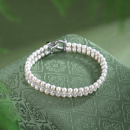 子佩集【一生所爱】珍珠惜王妃手链【QJSL008】双排2602 商品图0