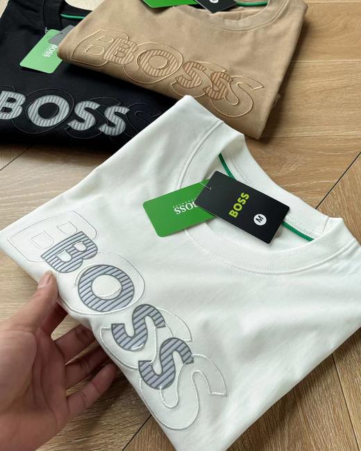 F0331118夏季新品日常三色立体刺绣字母LOGO短袖T恤 商品图5